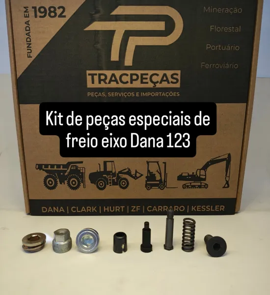 Kit de peças especiais freio eixo Dana 123
